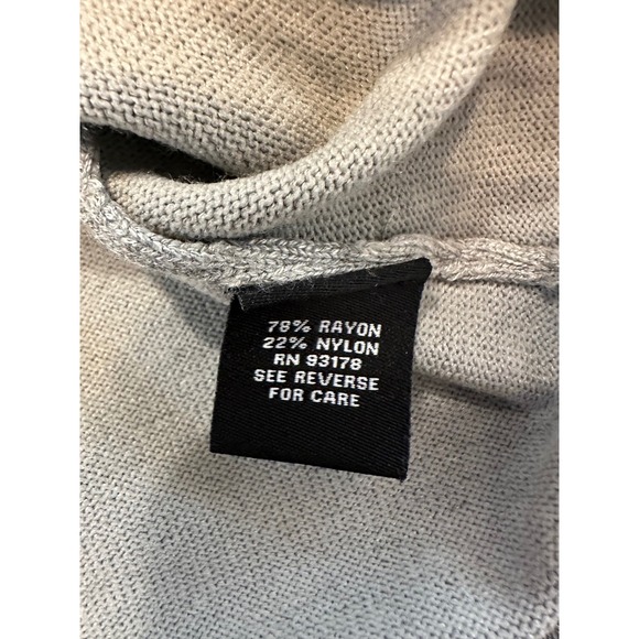 Premise‎ Womens Gray Crew Neck Long Sleeve Button Cuff Knit Sweater - M - Picture 6 of 8